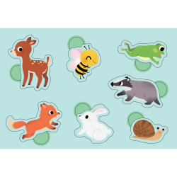 Auzou - Mine første klistermærker - Dyreunger