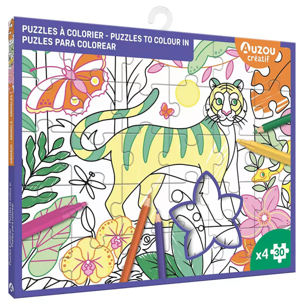 Activity Kit - Puzzles to Colour in 4x30 pcs