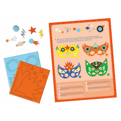 Auzou - Aktivitetssæt - Dekorer masker - Superhelte