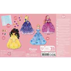 Auzou - Kreasæt - Kunst med rhinsten - Prinsesse