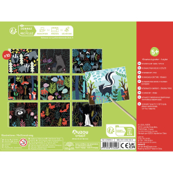 Auzou - Ridsekort - Skovens dyr