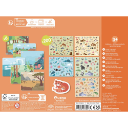 Auzou - Klistermærker - Dyreunger 200 stk