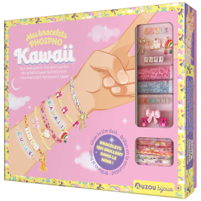Auzou - Jewellery Factory - Armbånd Kawaii selvlysende - Stort sæt