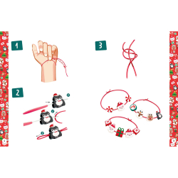 Auzou - Jewellery Factory - Armbånd med juletema - Medium sæt