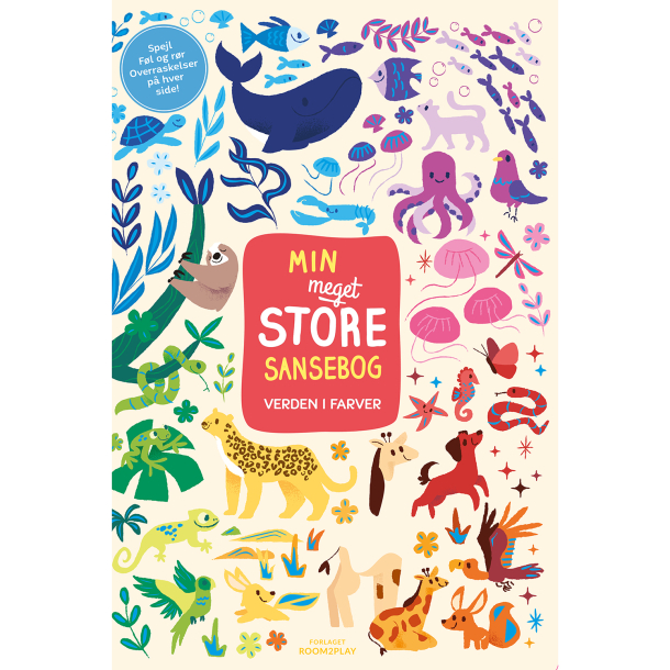Forlaget ROOM2PLAY - Min meget store sansebog - Verden i farver