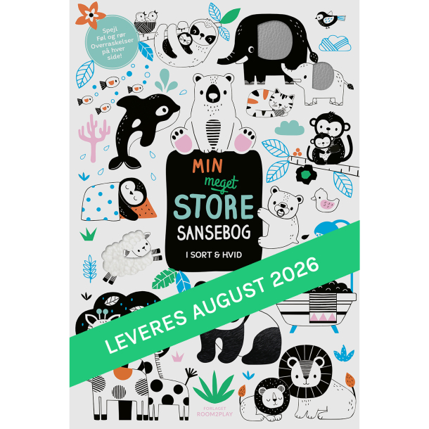 Forlaget ROOM2PLAY - Min meget store sansebog - I sort &amp; hvid