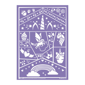 Grim'tout - Stencil til teatersminke - Enhjørning