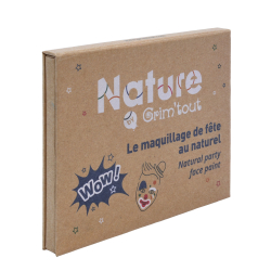 Grim&#39;tout - Teatersminke - 6 farver palette - WOW Nature by Grimtout