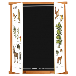 Jeujura - Skrivetavle til v&#230;g 82 cm - Trefoldet Deyrolle