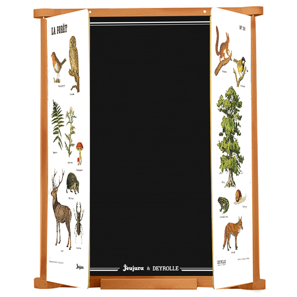 Jeujura - Skrivetavle til v&#230;g 82 cm - Trefoldet Deyrolle