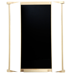 Jeujura - Skrivetavle til væg 82 cm - Trefoldet natur