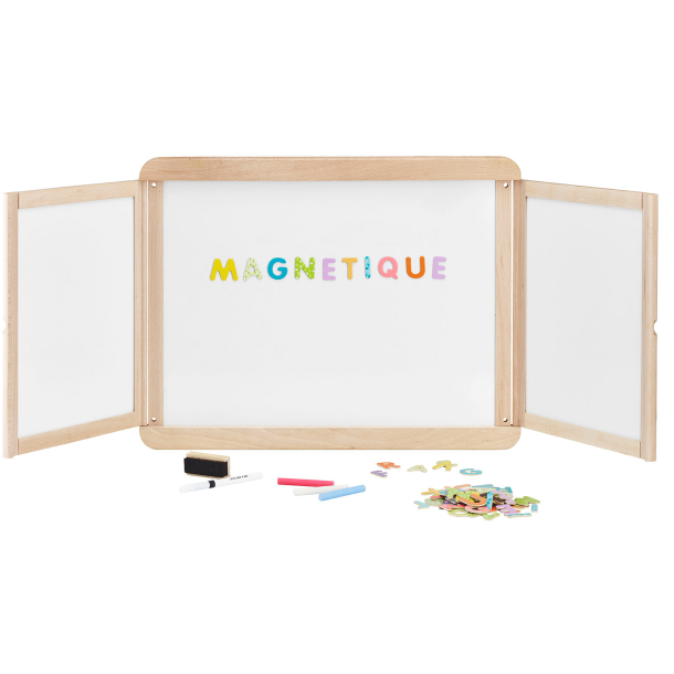 Jeujura - Skrivetavle til v&#230;g 113 cm - Trefoldet magnetisk