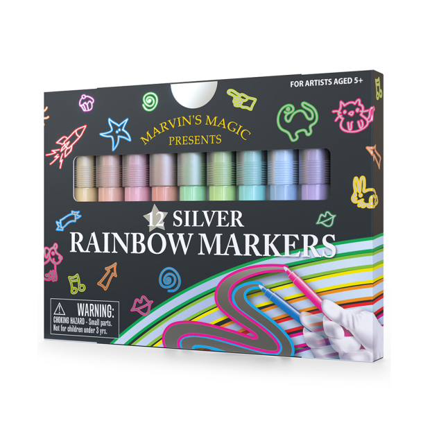 Silver Rainbow Markers