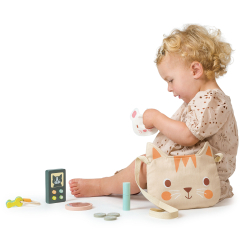 Mentari - Skuldertaske med indhold - Kat