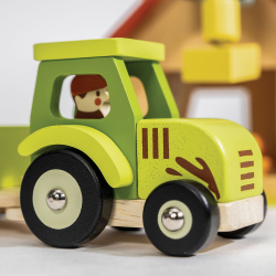 Mentari - Traktor med anhænger og får