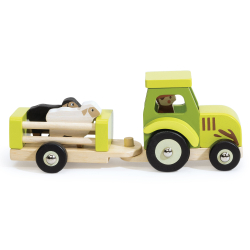 Mentari - Traktor med anhænger og får