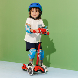 Micro - Kn&#230;- og Albuebeskyttere - Reflective Blue S