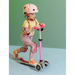 Micro - Kn&#230;- og Albuebeskyttere - Reflective Pink S