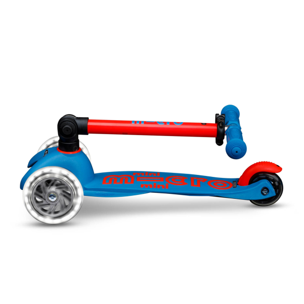 Micro - Mini Deluxe Foldbar LED - Neon Flashing Red