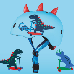 Micro - Hjelm - 3D Scootersaurus S
