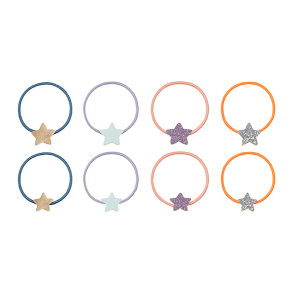 Mimi & Lula - 8 hårelastikker - Star Burst Doodle