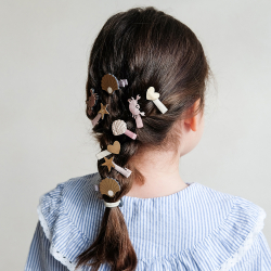 Mimi &amp; Lula - 8 hårclips - Mini Cecil Crab By The Seaside