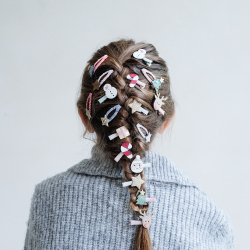 Mimi &amp; Lula - 8 H&#229;rclips - Mini Santa Christmas