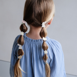 Mimi &amp; Lula - 8 hårelastikker - Mini Easter