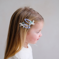 Mimi &amp; Lula - 4 hårspænder - My Little Unicorn