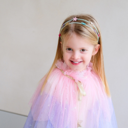 Mimi &amp; Lula - Dobbelt hårbøjle - Rainbow and Star My Little Unicorn