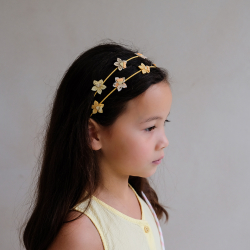 Mimi &amp; Lula - Dobbelt hårbøjle - Daffodil Spring on the Farm