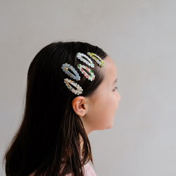 Mimi &amp; Lula - 5 hårspænder - Scalloped Spring on the Farm