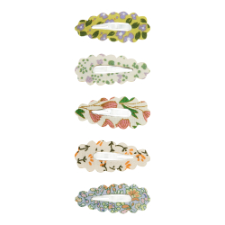 Mimi &amp; Lula - 5 hårspænder - Scalloped Spring on the Farm