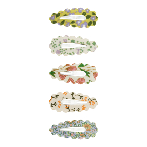 Mimi & Lula - 5 hårspænder - Scalloped Spring on the Farm