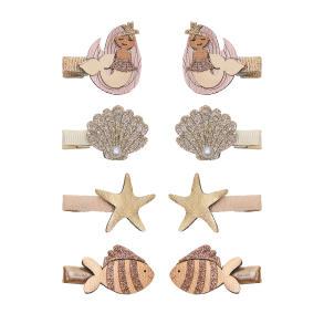 Mimi & Lula - 8 hårclips - Mini Mermaid Ocean Pearl