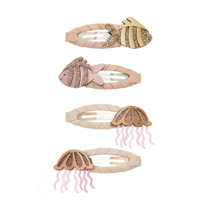 Mimi & Lula - 4 hårspænder - Fishy Ocean Pearl