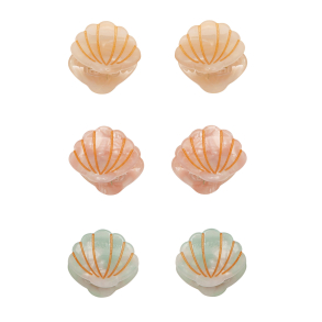 Mimi & Lula - 6 hårklemmer - Mini Shell Ocean Pearl