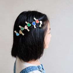 Mimi &amp; Lula - 8 hårclips - Mini Heartbeam