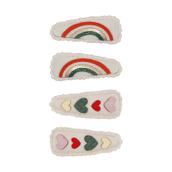 Mimi &amp; Lula - 4 hårspænder - Mabel Heartbeam