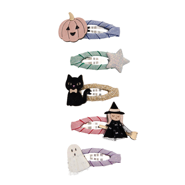 Mimi &amp; Lula - 5 Hårspænder - Mini Hallowen