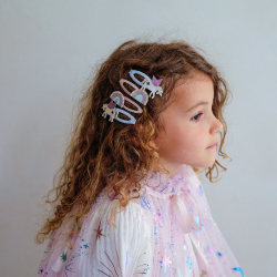 Mimi &amp; Lula - 4 Hårspænder - Unicorn and Rainbow