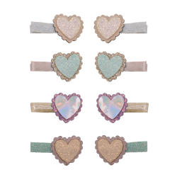 Mimi &amp; Lula - 8 Hårclips - Scalloped Heart