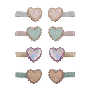 Mimi & Lula - 8 Hårclips - Scalloped Heart