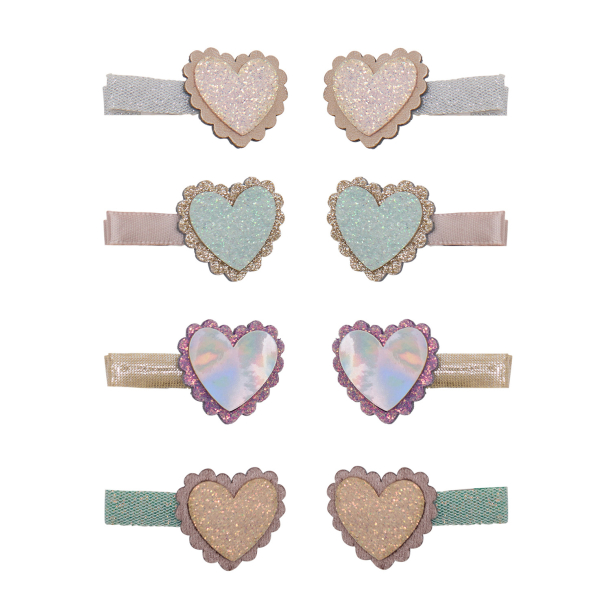 Mimi &amp; Lula - 8 Hårclips - Scalloped Heart