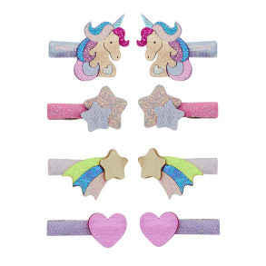 Mimi & Lula - 8 Hårclips - Unicornland