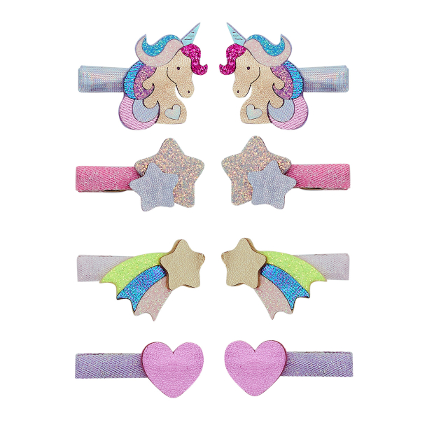 Mimi &amp; Lula - 8 Hårclips - Unicornland