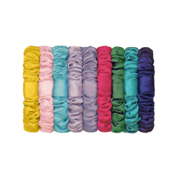 Mimi &amp; Lula - 9 Scrunchies hårelastikker - Bright Satin