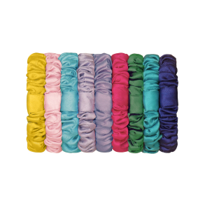 Mimi & Lula - 9 Scrunchies hårelastikker - Bright Satin