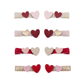 Mimi & Lula - 8 Hårclips - Teeny Weeny Heart