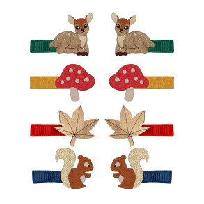 Mimi & Lula - 8 Hårclips - Fawn and Friends